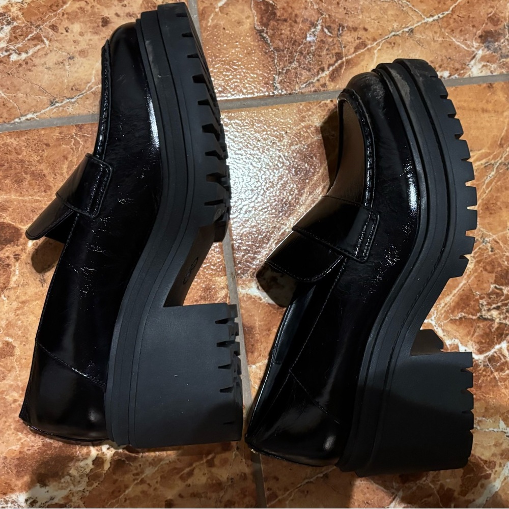 Michael Kors Black Chunky Loafers shoes s 7